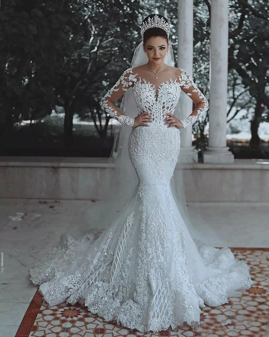 Luxury Mermaid Lace Wedding Dress