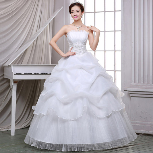 Bride Wedding Dress Fashion Lace Bra Qi Simple Korean Winter Skirt