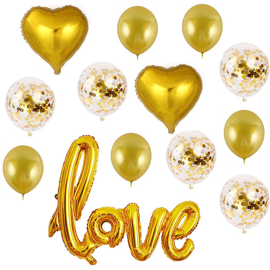 Large One-piece Love Confession Aluminum Film Balloon Valentine's Day