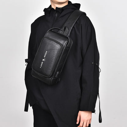 Retro Hong Kong Style Shoulder Messenger Bag For Men