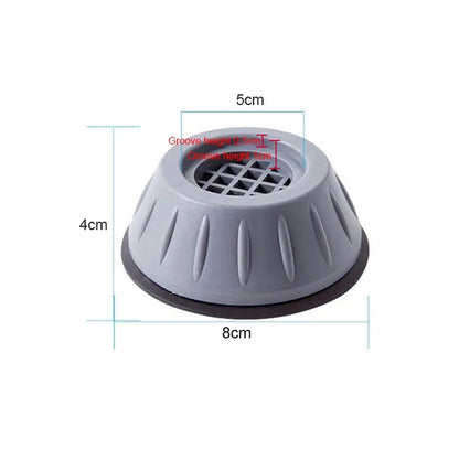4Pcs Universal Anti-Vibration Feet Pads Washing Machine Rubber Mat Anti-Vibration Pad Dryer Refrigerator Base Fixed Non-Slip Pad