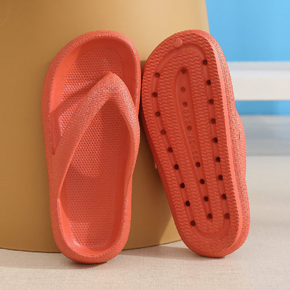 Clip Toe Shoes Eva Non-Slip Slippers Soft Sole Flip Flops Women Thick Bottom Bathroom Slides Summer
