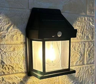 Outdoor Solar  Waterproof Tungsten Induction Garden Wall Lamp